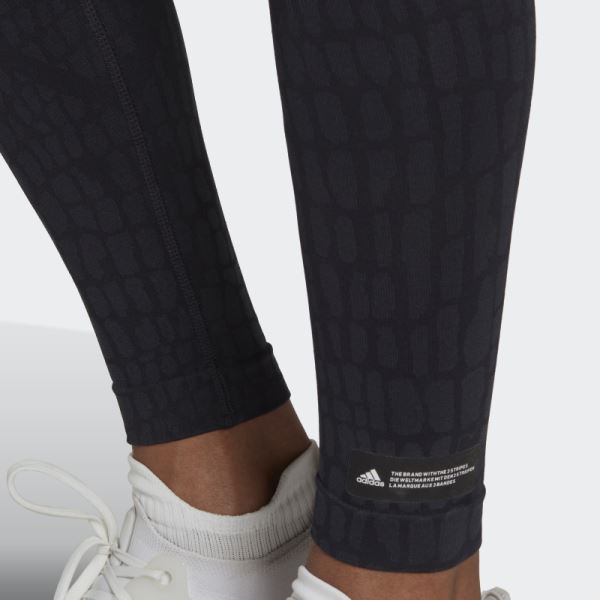 FORMOTION Sculpt Croco 7/8 Leggings Black Adidas