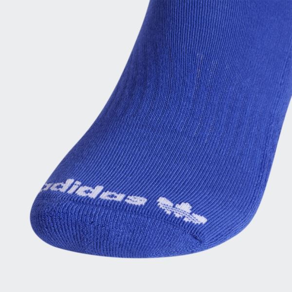 Blue Adidas Trefoil Crew Socks 3 Pairs