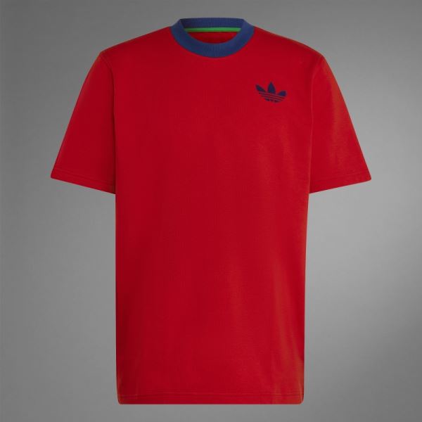 Adidas Scarlet Adicolor 70s Large Trefoil T-Shirt