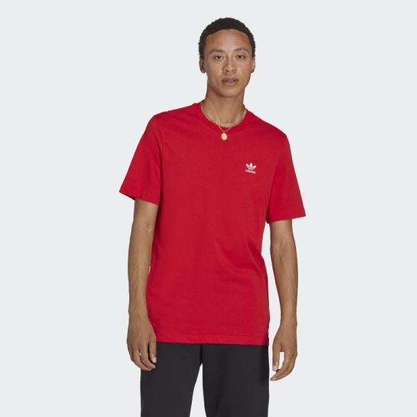 Adidas Trefoil Essentials Tee Scarlet