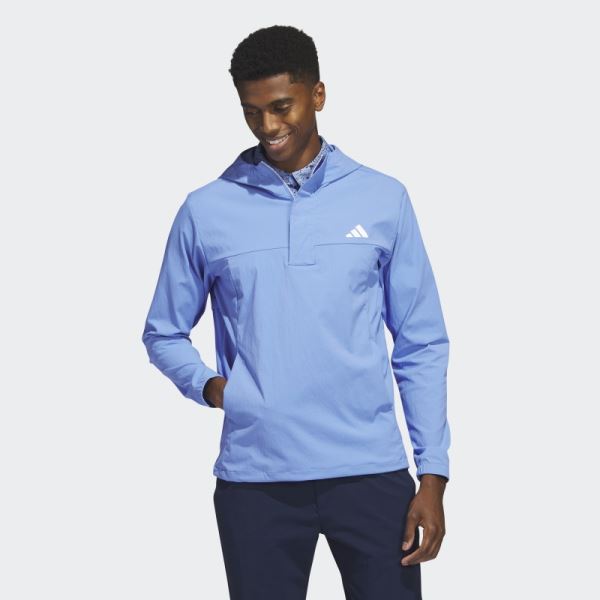 Ripstop 1/4-Zip Golf Hoodie Blue Adidas