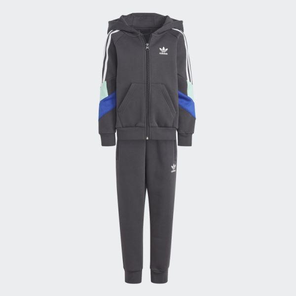 Carbon Hot Adidas Rekive Full-Zip Hoodie Set