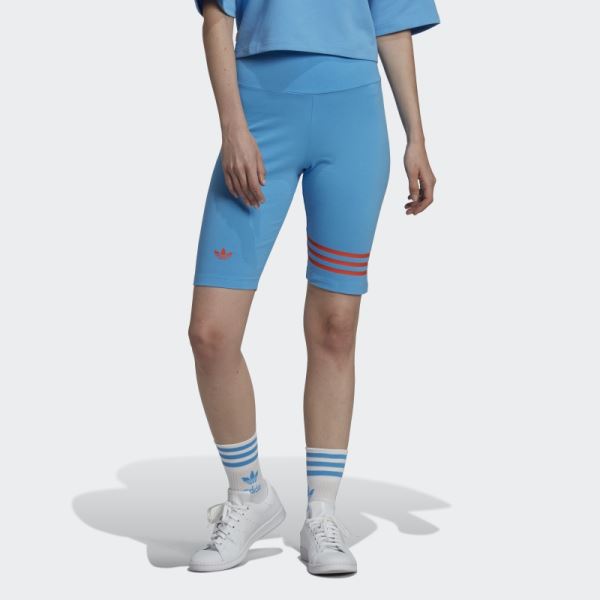 Blue Adidas Adicolor Neuclassics Bike Leggings