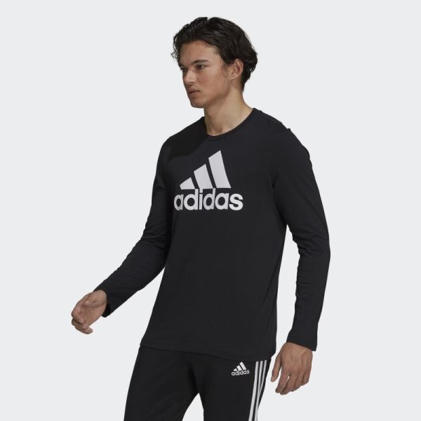 Black Essentials Long Sleeve Tee Adidas