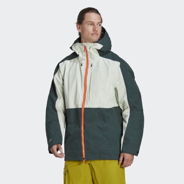 Green TERREX 3-Layer Post-Consumer Nylon Snow Jacket Adidas