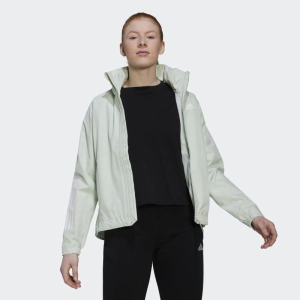 Adidas BSC 3-Stripes RAIN.RDY Jacket Green