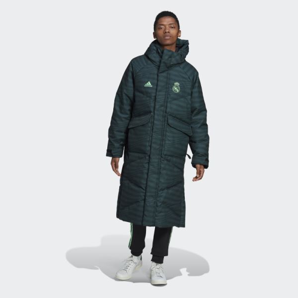 Black Adidas Real Madrid Down Coat