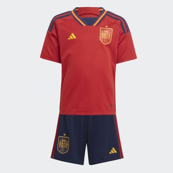 Red Adidas Spain 22 Home Mini Kit