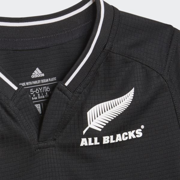 Adidas Black All Blacks Rugby Replica Home Mini Kit