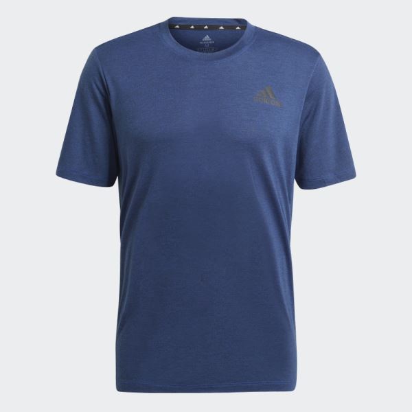 AEROREADY Designed to Move Heathered Sport Tee Royal Blue Mel Adidas