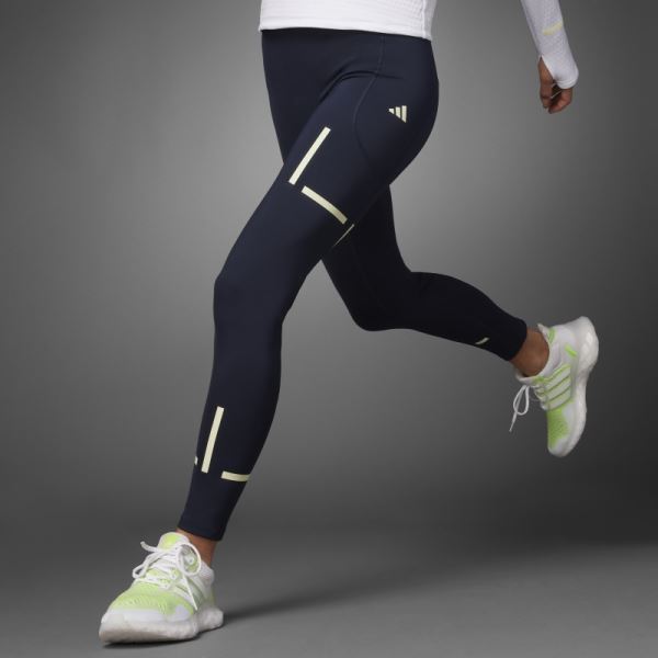 Fast Impact Reflect At Night X-City Full-Length Running Leggings Ink Adidas