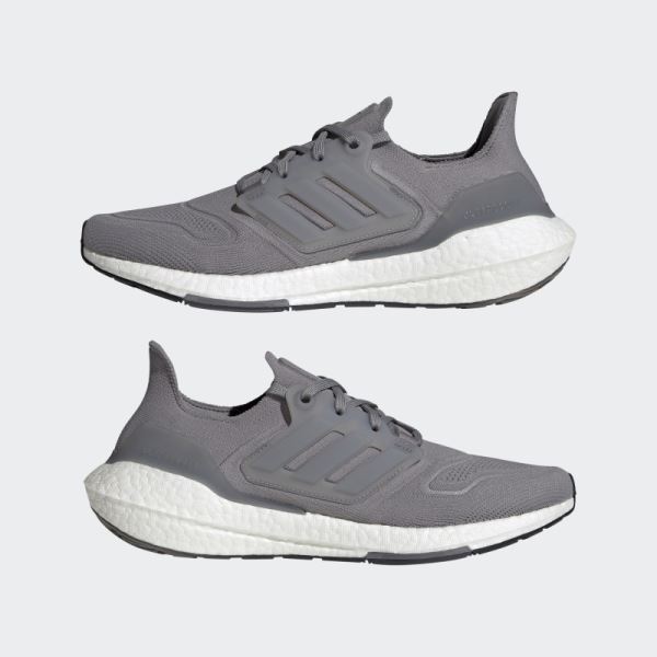 Adidas Grey Ultraboost 22 Running Shoes