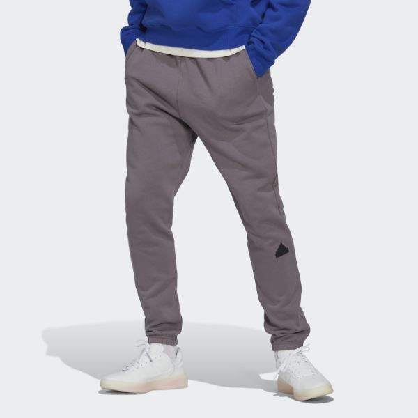 Fleece Joggers Adidas Trace Grey