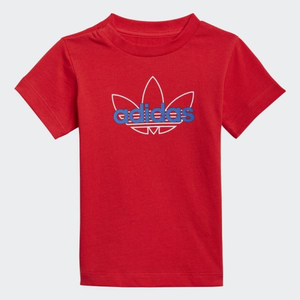 Red Adidas SPRT Collection Graphic T-Shirt Hot