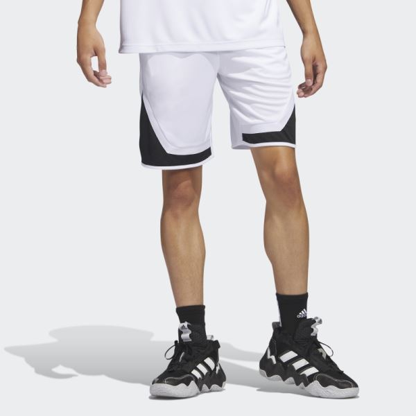 White Hot Adidas Pro Block Shorts