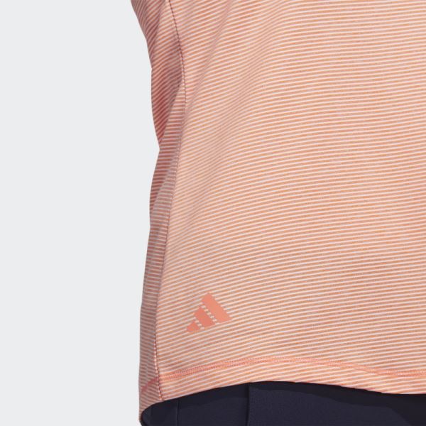 Coral Two-Color Ottoman Sleeveless Golf Polo Shirt Adidas