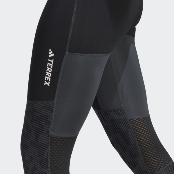 Terrex Agravic Trail Running Leggings Carbon Adidas