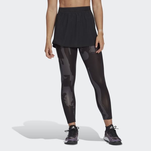 Adidas Tennis New York 2-in-1 7/8 Tights Black