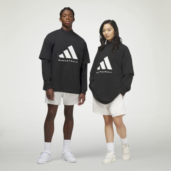 Adidas Basketball Black Tee Fashion