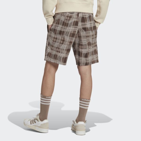 Chalky Brown Reveal Allover Print Shorts Adidas