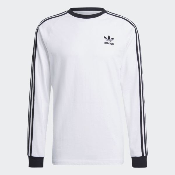 Adidas Adicolor White Classics 3-Stripes Long Sleeve Tee