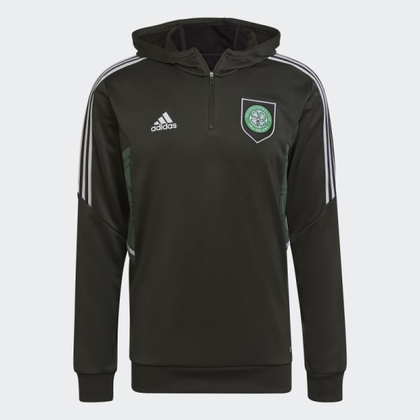 Celtic FC Condivo 22 Hooded Track Top Adidas Earth