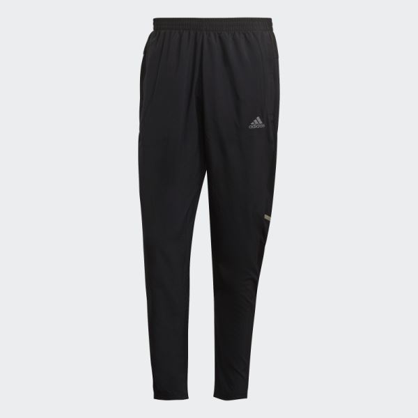 Adidas Black Own The Run Cooler Joggers