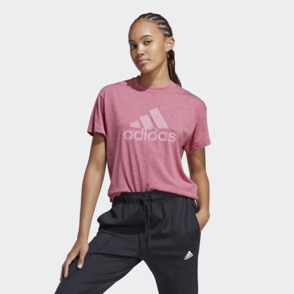 Adidas Future Icons Winners 3.0 Tee Pink Mel