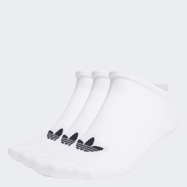 Adidas White TREFOIL LINER SOCKS - 3 PAIRS