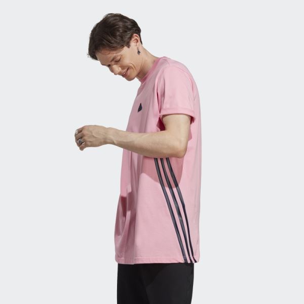 Stylish Pink Future Icons 3-Stripes Tee Adidas