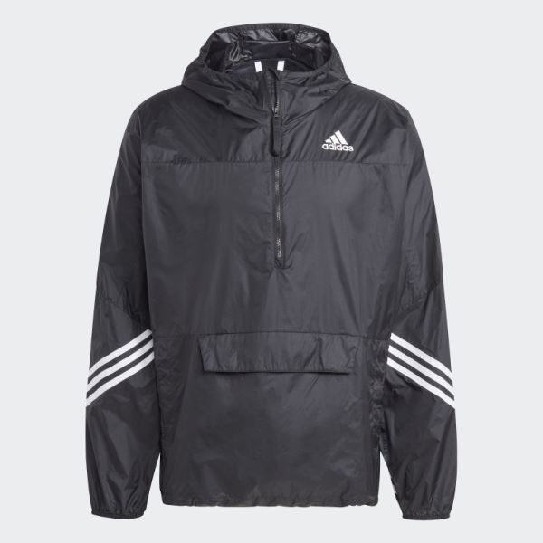 Adidas Black WIND.RDY Hooded Anorak