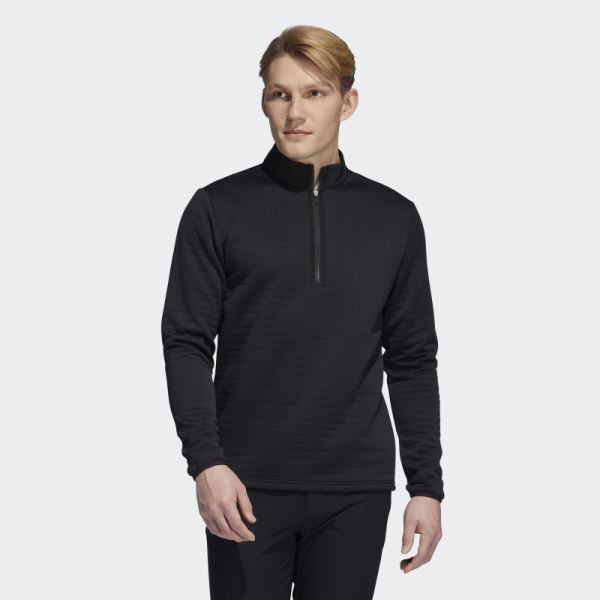 Water Repellent 1/4 Zip Pullover Adidas Black