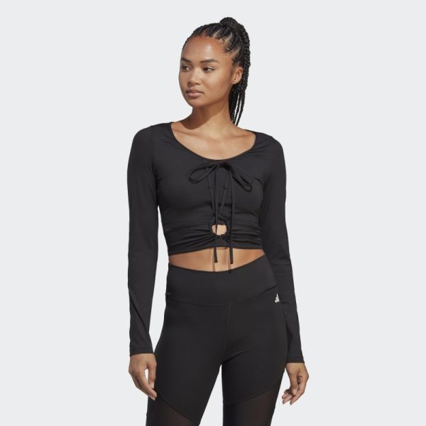 Adidas Black Training Dance Long Sleeve Tee