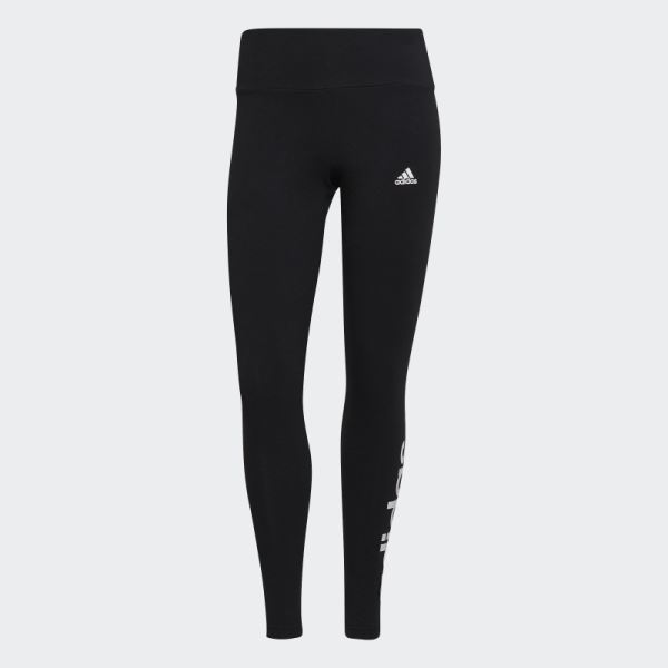 Adidas ESSENTIALS HIGH-WAISTED LOGO LEGGINGS Black