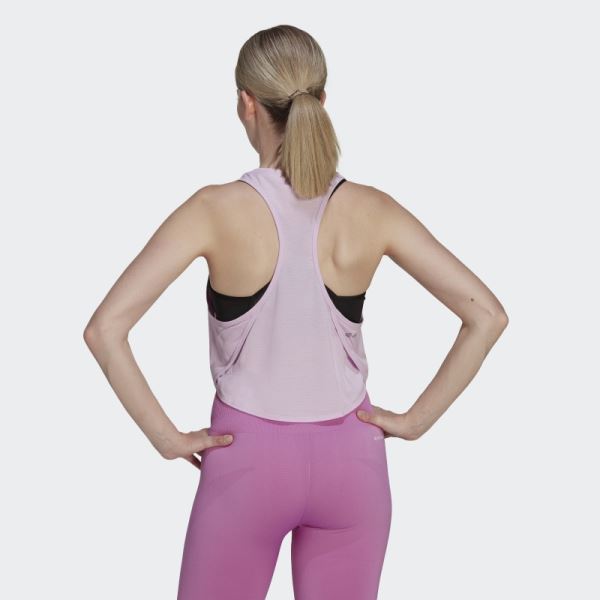 Lilac AEROREADY Made for Training Floral Tank Top Adidas