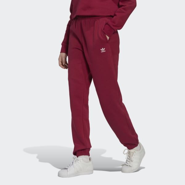 Adidas Adicolor Essentials Fleece Joggers Burgundy