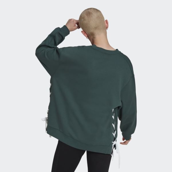 Mineral Green Always Original Laced Crew Sweatshirt Adidas