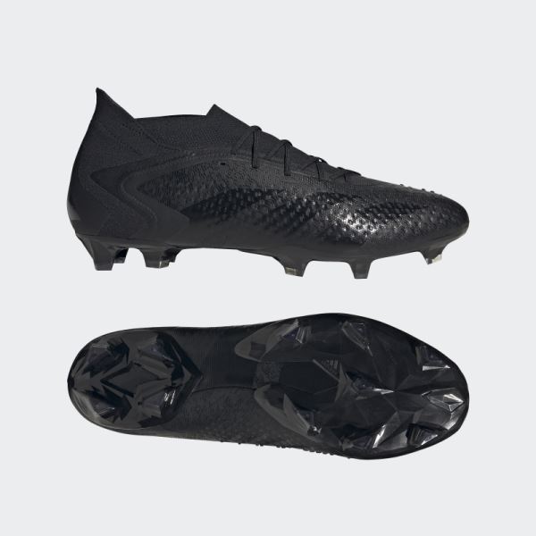 Black Adidas Predator Accuracy.1 Firm Ground Cleats