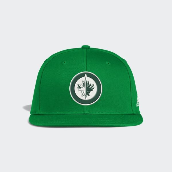 Jets St. Pats Flat Snapback Hat Adidas Nhl-Wje-524