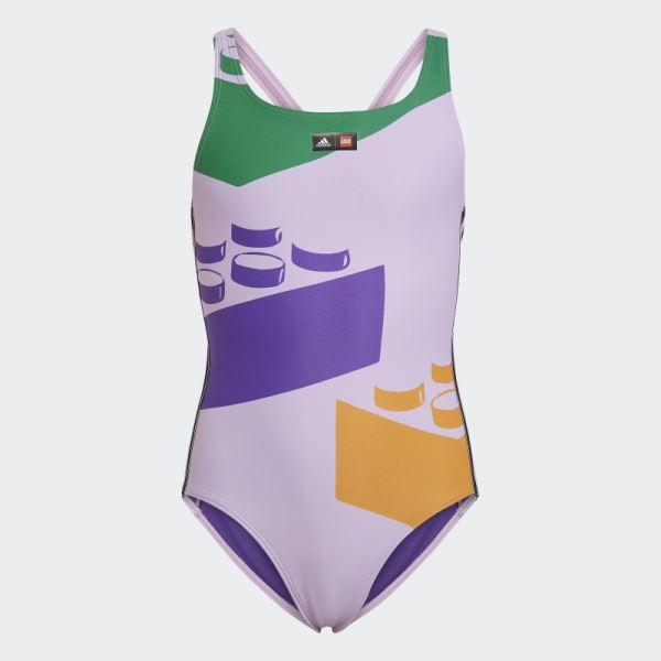 Lilac Adidas x LEGO Swimsuit