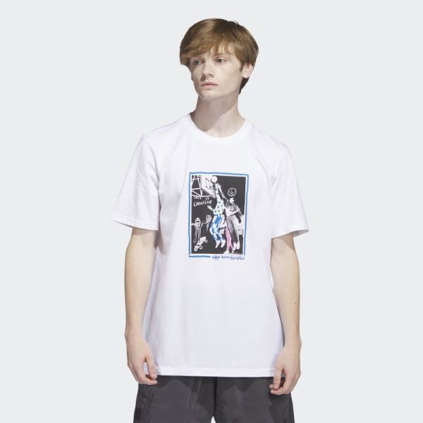 Graphic Shmoofoil Tee Adidas White