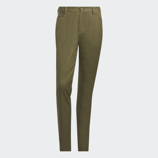 Go-To 5-Pocket Golf Pants Olive Adidas