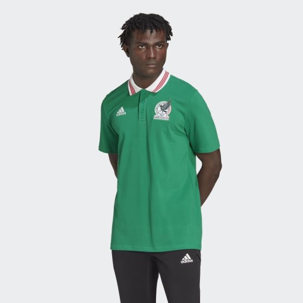 Green Mexico DNA Polo Shirt Adidas