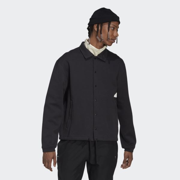 Coach Jacket Black Adidas