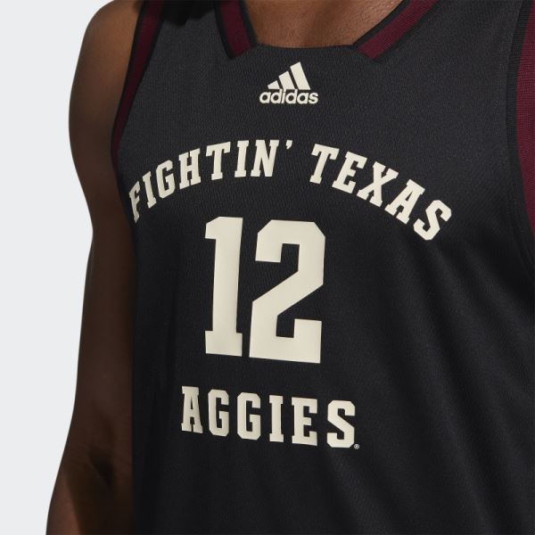 Aggies Swingman Jersey Black Adidas