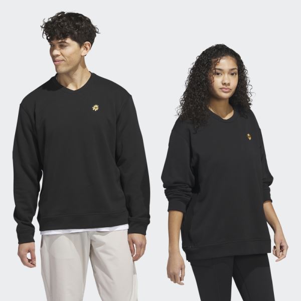 Black Adidas Adicross Burning Cart Society Crew Neck Sweatshirt