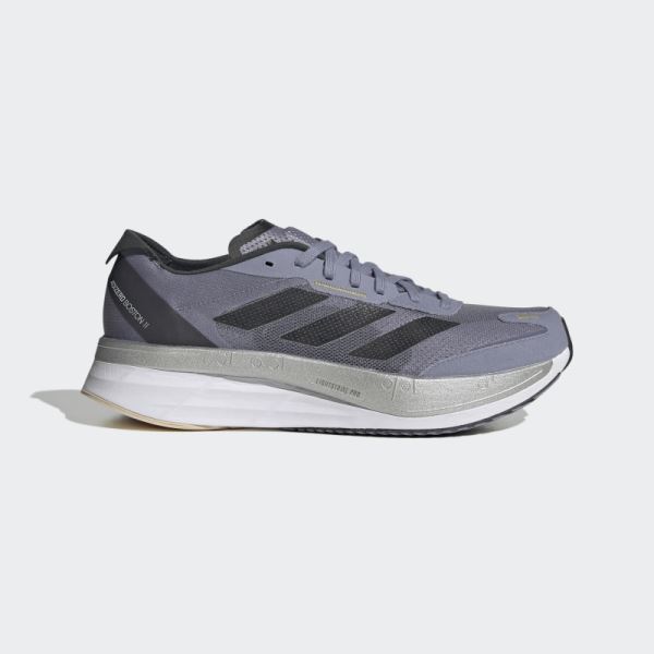 Adidas Adizero Boston 11 Running Shoes Silver Violet