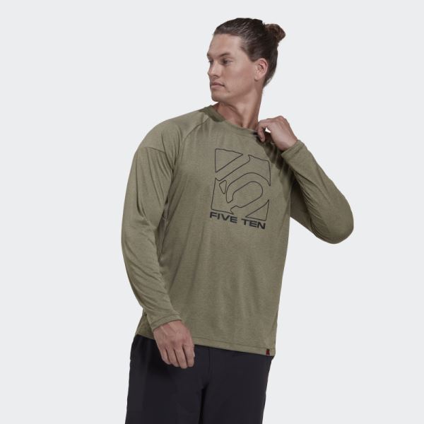 Five Ten Long Sleeve Jersey Adidas Orbit Green