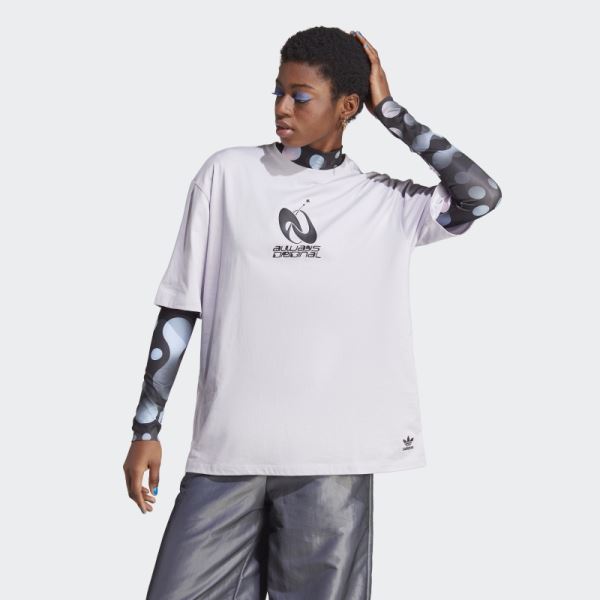 Silver Dawn Adidas Always Original Graphic Loose Tee