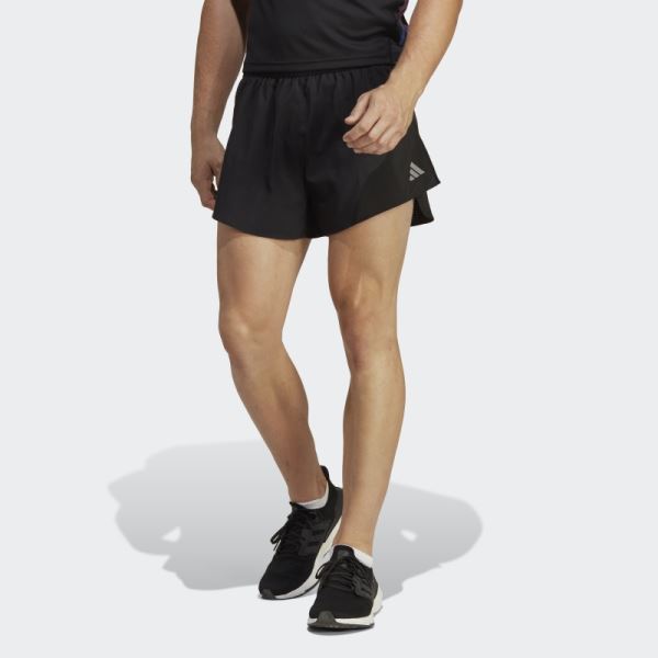 Fast Split Shorts Black Adidas